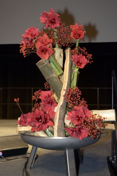 Die Bühne, geschmückt von Traum Stück, Floristmeisterin Katrin Schmidt