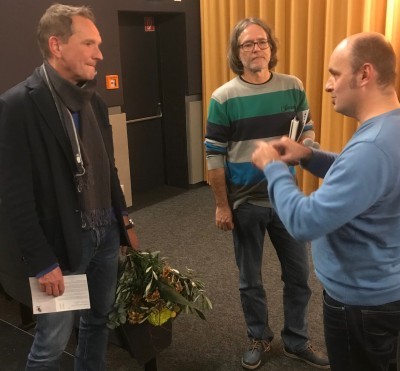 November 2019. Premiere BUT BEAUTIFUL mit Regisseur Erwin Wagenhofer (li)