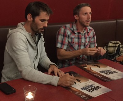 2018-27.9. Premiere DURCH DIE WAND mit Tommy Caldwell (re) und Kevin Jorgeson 