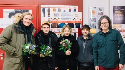 Februar 2018. Premiere von DAS SCHWEIGENDE KLASSENZIMMER mit Regisseur Lars Kraume sowie den Hauptdarstellern Leonard Scheicher und Lena Klenke.